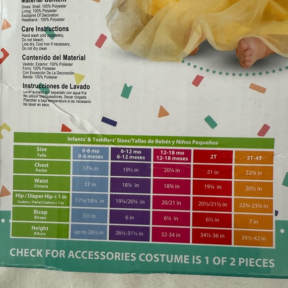 Disney Princess Snow White Halloween Costume Dress Size 2T Toddler - Picture 5 of 5